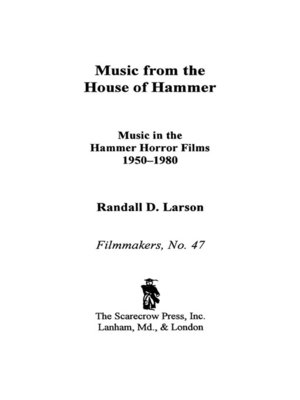 cover image of Music from the House of Hammer